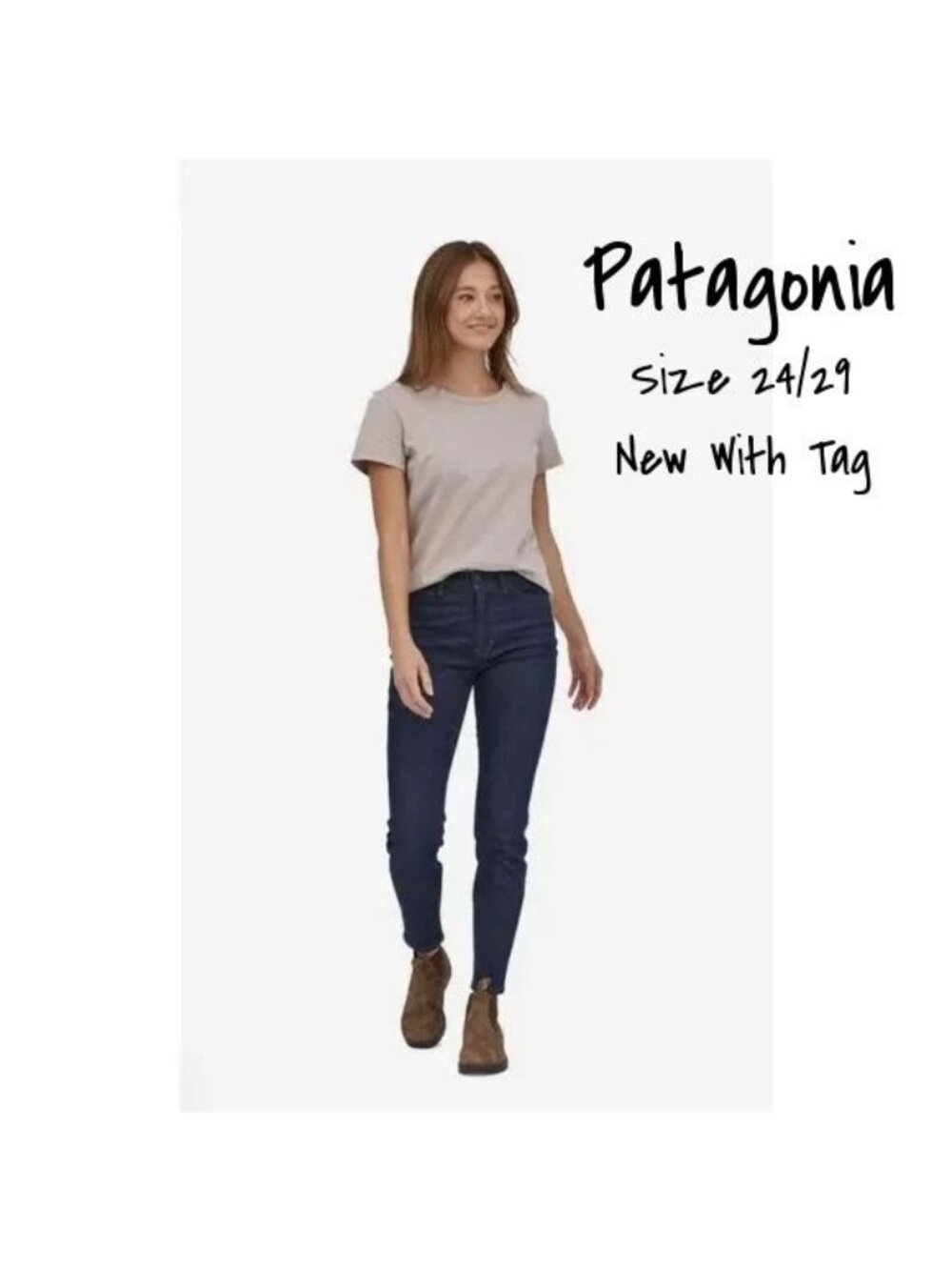 Patagonia Women's Slim Jeans Size 24/29 - New with Tags - Organic Denim